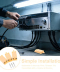 Tamper Switch For Security Cabinets With Screw Terminal Contact Sensor Plastic And Metal Enclosure Alarm For Industrial Facilities And Warehouses Alerts Unauthorized Access And Provides Easy Mounting installed on cabinet with wiring
