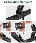 4 Pack Angle Connector Joints For 3030 Nut8 Aluminum Extrusion, 180 Degree Rotation Flexible Hinge, Easy DIY Assembly, Pro Grade Aluminum Profiles Connector Kit For EU Standard Builds, black hinge on 3030 profile