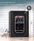 Vented Resin 3D Printer Enclosure With LED Light And Vent Kit showing temperature gauge and vent hose, size 55x65x78 cm.