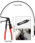 4 Piece Hose Clamp Pliers Set With Long Reach Wire Spring Hose Removal Tool Pinch Pliers for car maintenance close-up