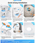 Six Pack LED Can Lights Retrofit Recessed Downlights Dimmable 5 To 6 Inch installation guide.