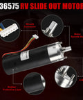 Heavy Duty RV In-Wall Slide-Out Motor Replacement For Lippert Schwintek In-Wall Slide System IG-42 10mm Gear 300 To 1 High Torque 12V close-up image