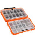 Stainless Steel RC Hardware Kit With 537 Piece Screw Set For One Eighth One Tenth One Twelfth And One Sixteenth Scale RC Cars in orange case