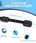 Adhesive Child Safety Strap Locks For Cabinets And Drawers, Toilets, Fridges, Adjustable 3-7 inch with 3M Adhesive