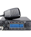Heavy Duty 80W Ham Radio For Truckers And Road Warriors, 10 Meter Mobile Rig With FM 50W, front view with microphone