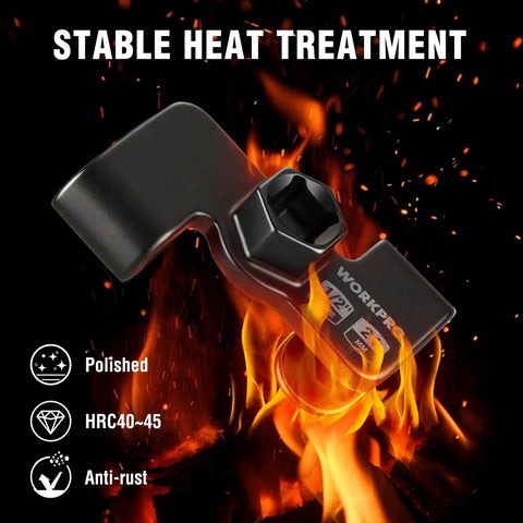Wrench Extender Tool For 1/2 Inch Breaker Bars And 21mm Hex Drives shown with polished finish, stable heat treatment