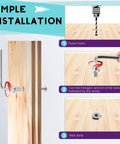 Visual guide for simple installation of 25 Pcs M6 Binding Screws and Barrel Nuts Assortment Hex Drive Socket Cap Bolts
