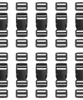 25mm Quick Release Side Buckles For Webbing Straps 1 Inch Dual Adjustable Plastic Clasp Fasteners For Backpacks Belts