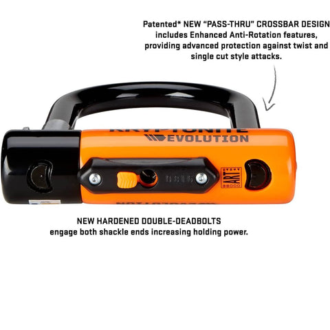 Mini U Lock With 4 Ft Security Cable, 7mm Hardened Steel Shackle, Double Deadbolt Locking, City Commuter Grade Bike Lock
