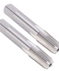 2 Pack HSS Thread Taps 1 8 28 High Hardness Metalworking Tools For Repair And Threading In Iron Steel Aluminum And Carbon Materials Durable Abrasion Resistant Heavy Duty Pro Grade Set For Industrial Grade Fast Cut, two taps shown