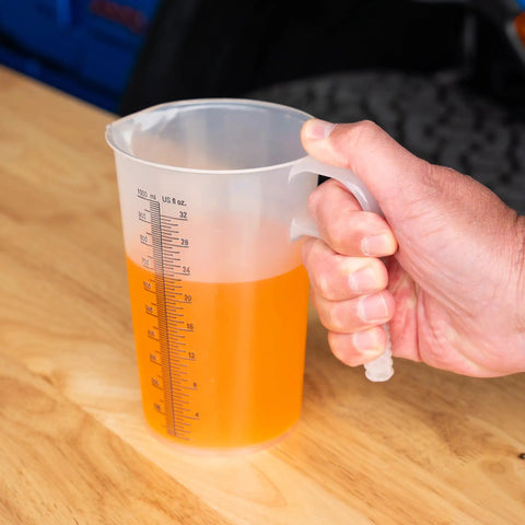 32oz One Quart Measure Pitcher With Conversion Chart, Extra Strong Food Grade Polypropylene, BPA Free, Microwave And Dishwasher Safe, Translucent Easy Pour Design For Cooking, Home Hobbies, Oils And Fluids, Spa Chemicals