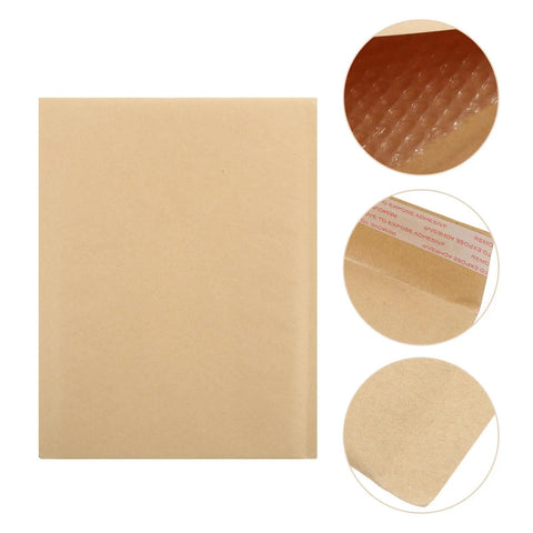 Khaki Kraft Bubble Mailers Set 22x34cm Drop Resistant Padded Envelopes Self Sealing Shipping Pouches For Large Shirts And Packing Supplies