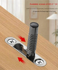 Installation of Two In One Invisible Connectors Set For Cabinets And Bookshelves White 100 Piece Durable Metal Hardware