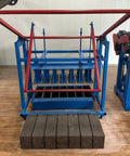 Straight Up Heavy Duty Concrete Block Making Machine Built Tough To Crank Out Durable Paving Bricks And Structural Blocks Without The Headache For Active Job Sites And Workshops, showing machine with finished blocks.
