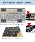 Clear License Plate Cover And Frame Set One Pack With Screws And Caps For Front And Rear UV Resistant PTE Shield Durable Plate Protector