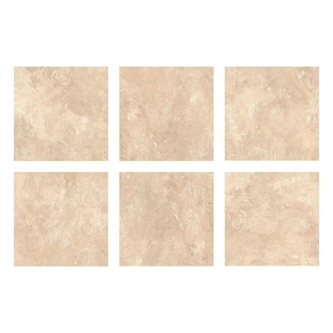 Canyon Peel And Stick Floor Tiles Brown Stone Look Easy No Grout Installation Water Resistant Vinyl Tiles texture view