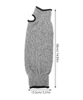 Built Like A Tank Cut Resistant Arm Sleeve Featuring Tough Hppe Knit and Stretch Fit Design, gray color, wrist and forearm protection.