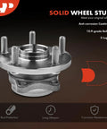 Twin Pack Wheel Bearing And Hub Assembly 5 Lug Compatible With Subaru Outback Legacy Forester Impreza Ascent WRX STI WRX Tribeca Replacement Front And Rear Hubs For 2004 Through 2021 Models, featuring anti-corrosion coating and 10.9-grade bolts.