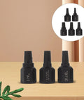 Cool 5 Piece Black Carbon Steel Screw Extractor Set With Spiral Flute Bits Ranging From One Eighth To One Quarter Inch For Tough Auto Home And Electronic Repair Jobs That Just Break Loose Like A Pro. Set of black carbon steel extractor bits, three shown on tabletop