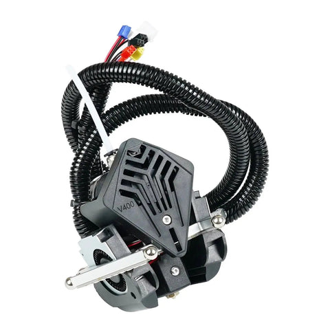 Premium Assembled 3D Printer Effector Hotend Kit Compatible With V400 Direct Drive Extruder Responder Module with wiring and connectors.
