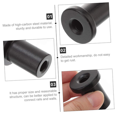 Close-up of 5 Pack Sliding Barn Door Track Spacers Replacement Kit For Barn Door Hardware, heavy-duty high-carbon steel, corrosion resistant