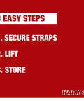 Instruction guide for using Garage Storage Ceiling Hoist System For One Person Operation Fits 12 Foot Ceilings Supports Up To 90 Lbs 4 To 1