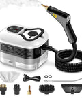 Powerful 1500W High Pressure Steam Cleaner With 6 Adjustable Levels, 15 Second Heat Up, 1.2L Tank, Go-To Portable Steamer with accessories