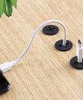 3/4 Inch Cable Grommet Set For Desks And Furniture, Silicone Rubber Black Hole Covers, 8 Pack For Cable Management And Wire Pass Through