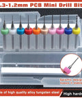 Pro Grade Hand Drill Pin Vise Kit for Jewelry Making and Tiny Craft Projects with 0.3-1.2mm PCB Micro Drill Bits