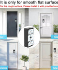 Adhesive Mount For Video Doorbell No Drill Installation, 360 Degree Full Coverage Protection, Hidden Security Screw shown
