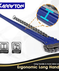 Heavy Duty Chain Pipe Wrench With 36 Inch Chain, Fits 4.3 To 7.5 Inch Pipes; ergonomic long handle for enhanced leverage