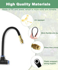 High quality materials of 65.6 Ft Adjustable Drip Irrigation Kit with 20 360 Degree Misting Nozzles for Automatic Garden Watering
