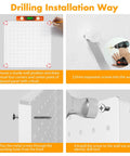 Installation guide for Heavy Duty Metal Pegboard Wall Organizer Kit 74 Piece Set White 24 By 24 Inches