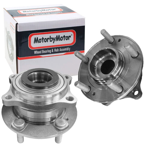 Front And Rear Wheel Hub Bearing Assembly 5 Lug Set Replacement For Hyundai Sonata Tucson Kia Cadenza Optima 2015 2019 4Piece Quiet Operation Low Runout Heavy Duty Wheel Hub Kit.