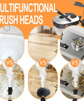 Image showcasing Badass 2500W Handheld Steam Cleaner Portable High Pressure Steam Washer with various brush heads for cleaning.