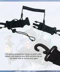 Two Pack Stainless Steel Scuba Diving Lanyards With Coiled Design And Quick Release Buckle For Cameras And Dive Lights