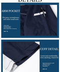 Close-up of Custom Printed Multi Pocket Short Sleeve Industrial Work Shirt Personalized Warehouse Workwear Uniform Built Different For Logistics Crews Crushing The Grind featuring arm pocket and cuff detail.