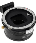 Tilt Shift Lens Mount Adapter For Mamiya 645 To L Mount Mirrorless Cameras With 10mm Horizontal Shift And 10 Degree Tilt For Perspective Control Distortion Reduction And Creative Photo Effects Pro Grade black metal lens adapter, front view