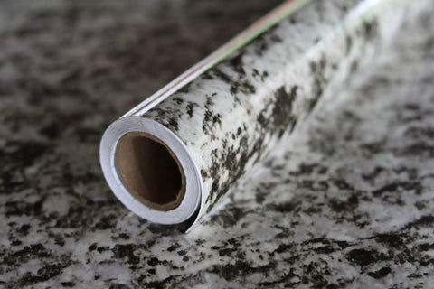 Marble Look Peel And Stick Countertop Vinyl Wrap 36 By 240 Inch Waterproof Self Adhesive Kitchen Cover roll close-up