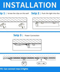 Installation guide for Ultra Bright 24W 3600LM 6500K D Shape T8 LED Shop Light Linkable Fixture For Garage Basement Workbench Cabinet Utility