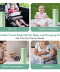 Portable Breast Milk Cooler With 24 Hour 360 Chill Technology 22 Oz No Ice Pack Nursing Bottle for fresh milk during travel.