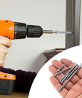 Heavy Duty Zinc Plated Machine Screw Kit With Flat And Phillips Heads For Electrical Outlet Mounting and Device Extension Smooth Operator Design in use.