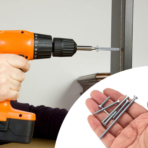 Heavy Duty Zinc Plated Machine Screw Kit With Flat And Phillips Heads For Electrical Outlet Mounting and Device Extension Smooth Operator Design in use.
