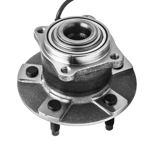 Rear Wheel Hub And Bearing Assembly For 2005 2006 Equinox 2006 Torrent 2002 2007 Saturn Vue 5 Lug Hub With ABS 4 Wheel ABS Models Only AUQDD 512229 Maintenance Free And Easy To Install Plug In And Go