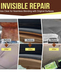 Before and after results of Headliner Repair Glue for Cars with Brush DIY Friendly Auto Upholstery Adhesive for Fabric Leather Foam Vinyl Quick Set on car interior.