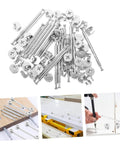 20 Set Cam Fittings Kit For Cabinets With Connectors And Dowels Easy Assembly No Fuss Strong Load Bearing Lightweight
