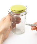 Pro Grade Deburring Tool Kit With 11 High Speed Steel Swivel Blades And Tungsten Carbide Scribe near glass jar