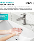 Indy Single Handle One Hole Bathroom Sink Faucet In Brushed Gold With Solid Brass Build And Corrosion Resistant Finish installed