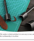 3 Size V Shaped Leather Corner Punch Set 0.98 Inch 1.18 Inch 1.57 Inch For Leatherworking Belt Holes And Edges Pro Grade Alloy Cutter Kit