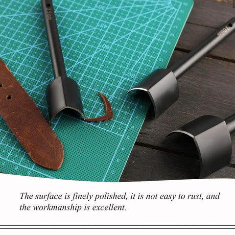 3 Size V Shaped Leather Corner Punch Set 0.98 Inch 1.18 Inch 1.57 Inch For Leatherworking Belt Holes And Edges Pro Grade Alloy Cutter Kit